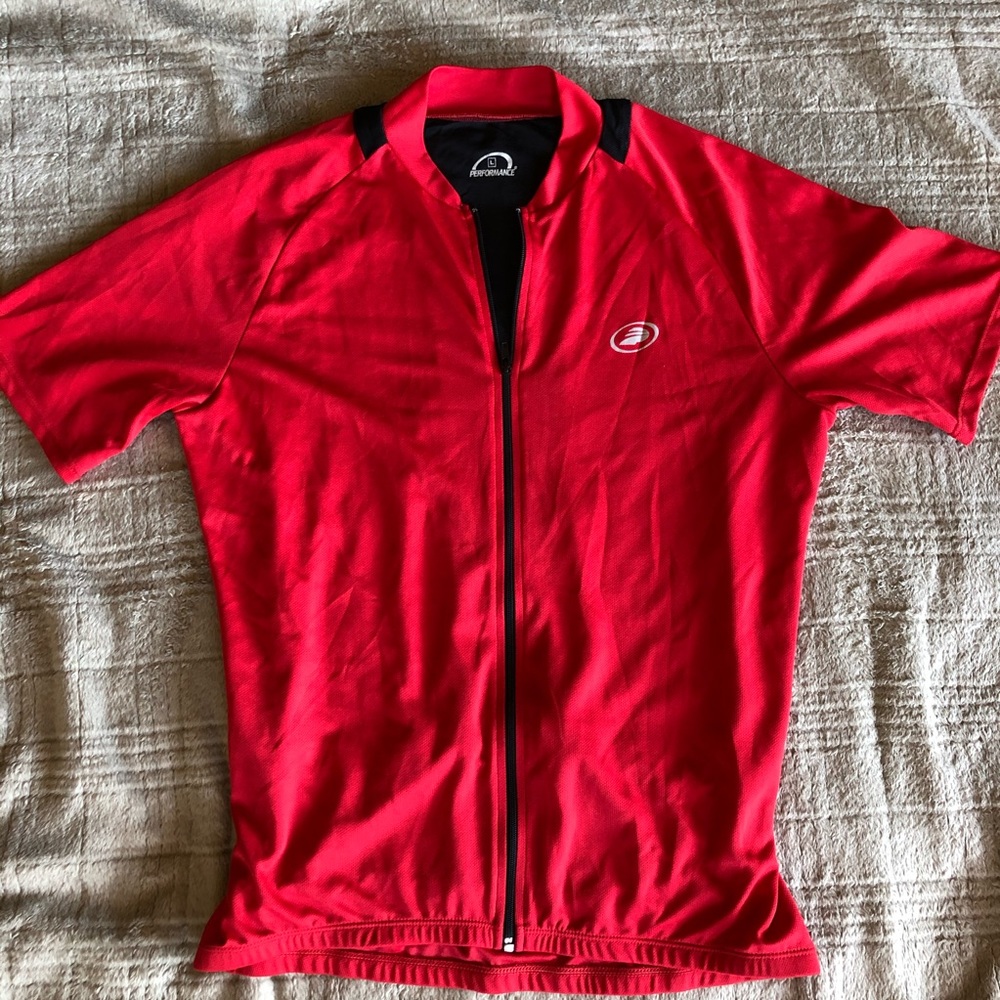 Men’s Performance Red Cycling Jersey